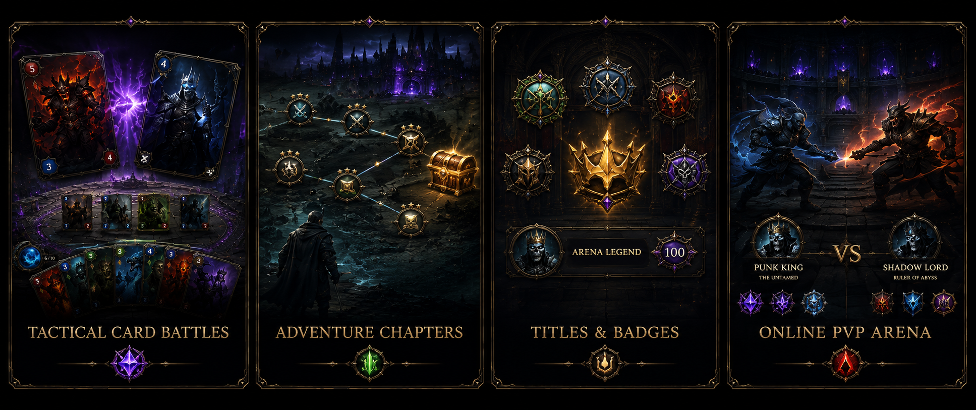 Punk Arena feature cards